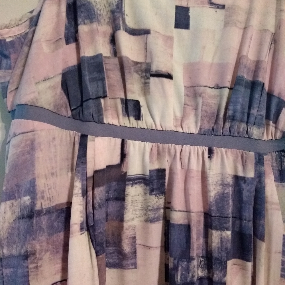 Geometric Pattern Spaghetti Strap Dress - image 4